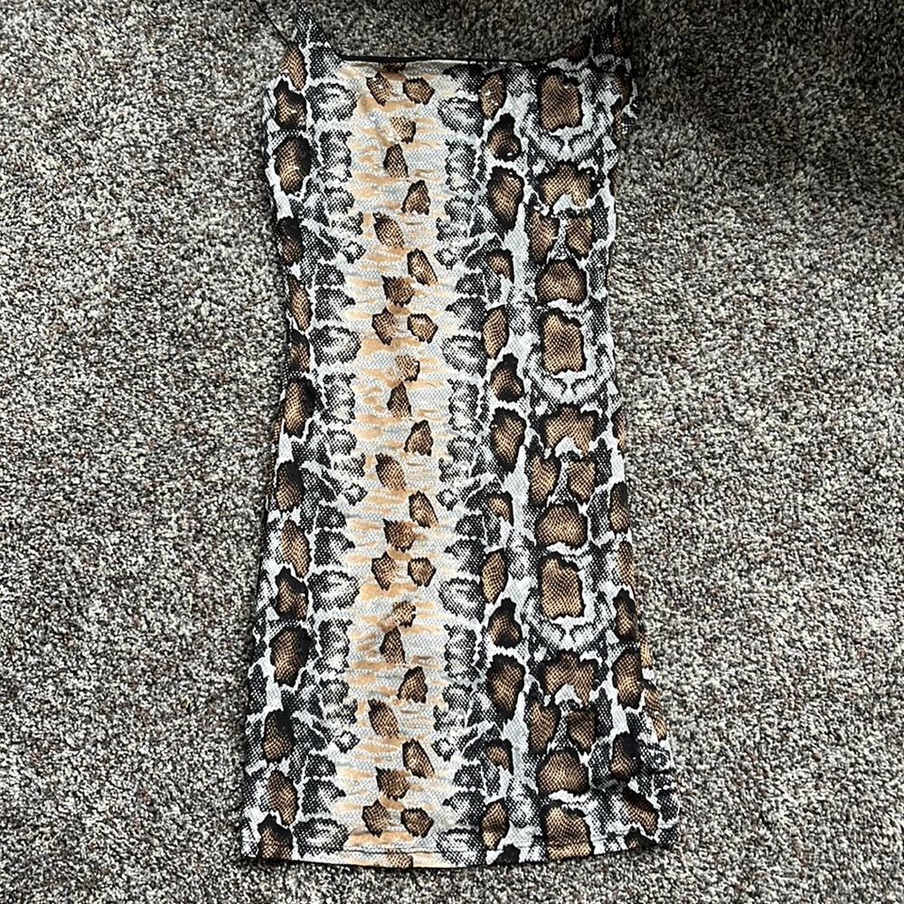 Snakeskin Bodycon Dress